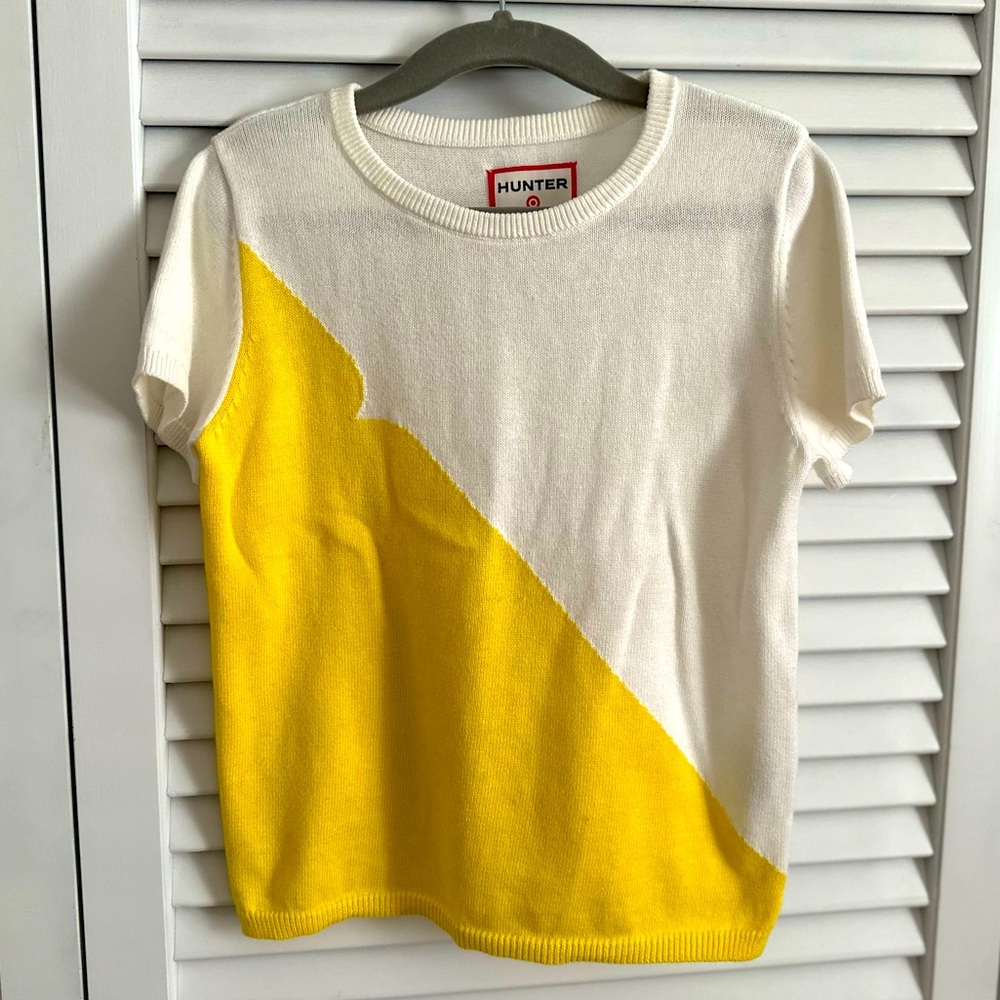 Yellow & White Hunter for Target Kids Sweater Short Sleeve